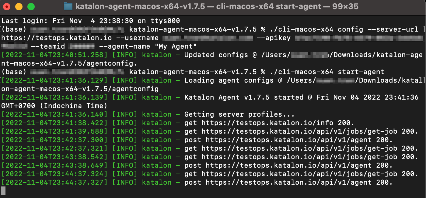 The command line interface within Mac